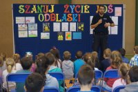 Policjanci odwiedzili szkołę w Borowym